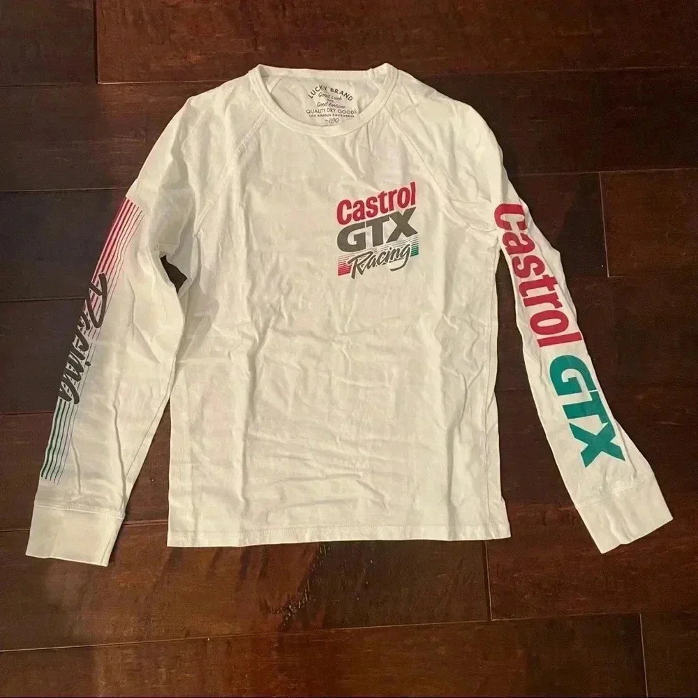 Lucky Brand Castrol GTX Long Sleeve Tee
